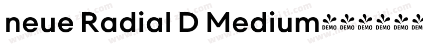 neue Radial D Medium字体转换